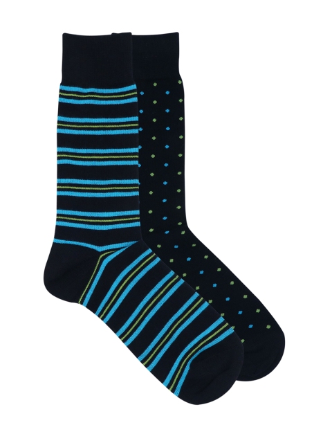 

Balenzia Men Pack of 2 Assorted Calf-Length Socks