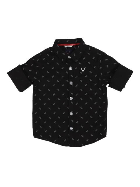 

Allen Solly Junior Boys Black & White Regular Fit Printed Casual Shirt
