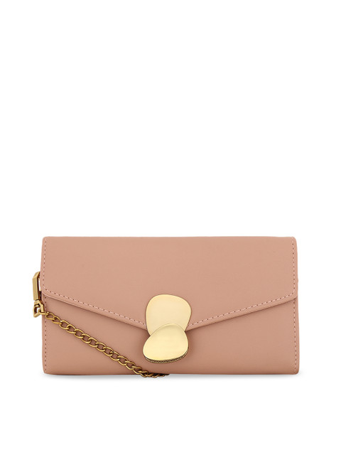 

Diana Korr Women Pink Solid Two Fold Wallet