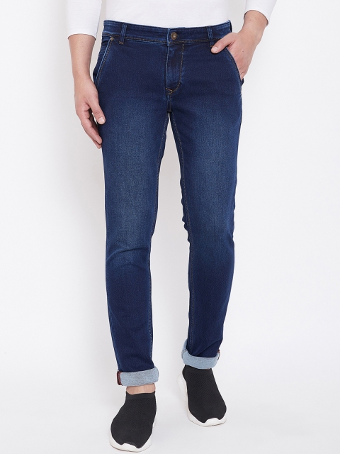 

American Archer Men Blue Skinny Fit Low-Rise Clean Look Stretchable Jeans