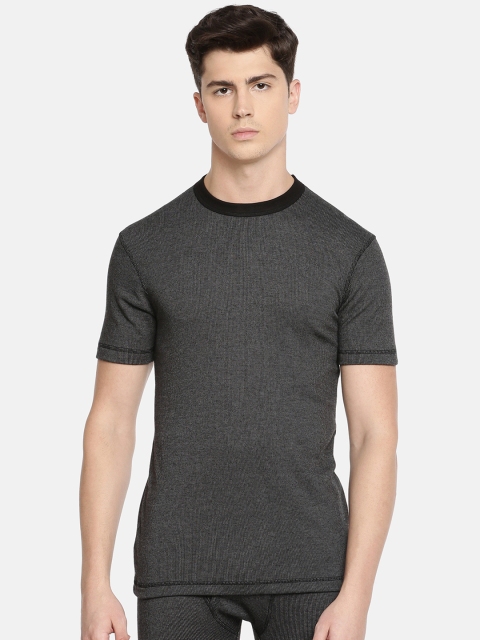 

Macroman M-Series Men Charcoal Grey Solid Thermal Top