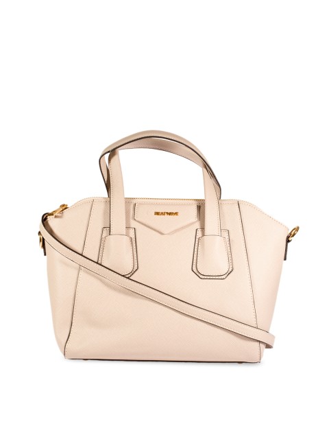 

HEATWAVE Beige Solid Handheld Bag