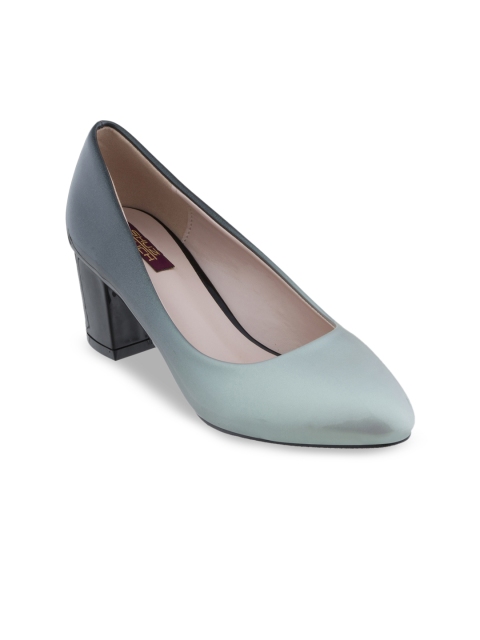 SHUZ TOUCH Women Grey Solid Pumps