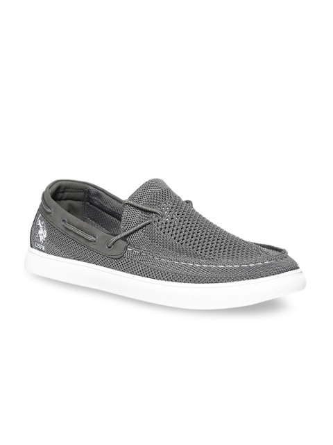 

U.S. Polo Assn. Men Grey Boat Shoes