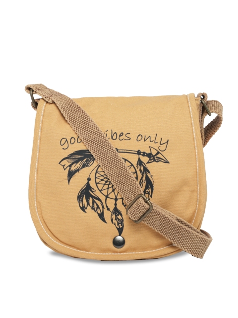 

The House of Tara Beige Printed Sling Bag