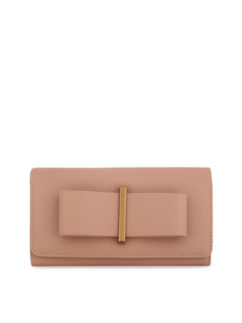 Diana Korr Women Pink Solid Two Fold Wallet