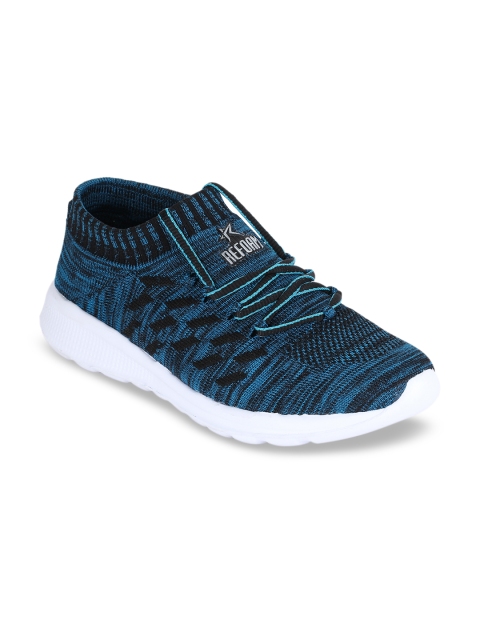

REFOAM Men Sea Green Flyknit Mesh Running Shoes