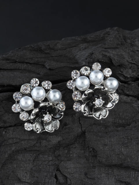 

E2O Silver-Plated Floral Studs