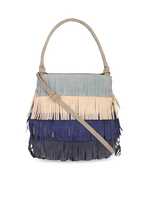 

red pout Blue & Green Colourblocked Shoulder Bag