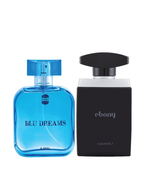 

Ajmal Unisex Set of 2 Fruity & Mild Perfumes 100ml Each, Blue
