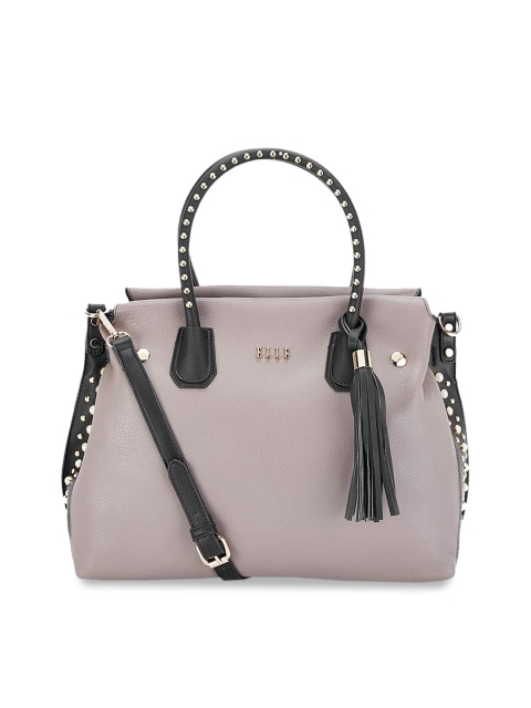 

ELLE Grey & Black Colourblocked Handheld Bag