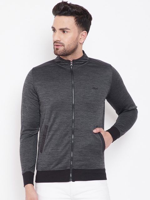 

Adobe Men Charcoal Grey Solid Sweatshirt