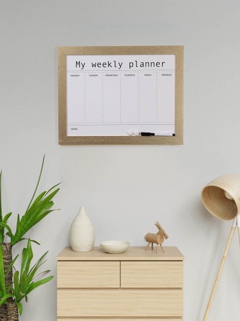 

Chumbak White & Beige My Weekly Planner Framed Art