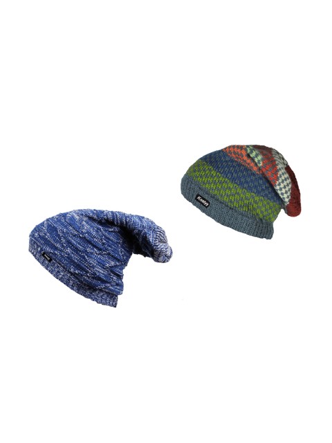 

Knotyy Men Pack of 2 Beanie, Multi