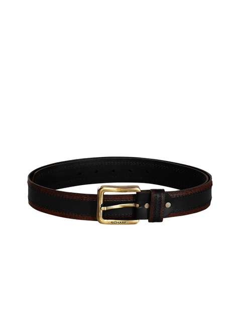 

SCHARF Men Brown Solid Genuine Leather Belt