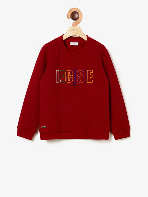 

Lacoste Boys Red Printed Sweatshirt