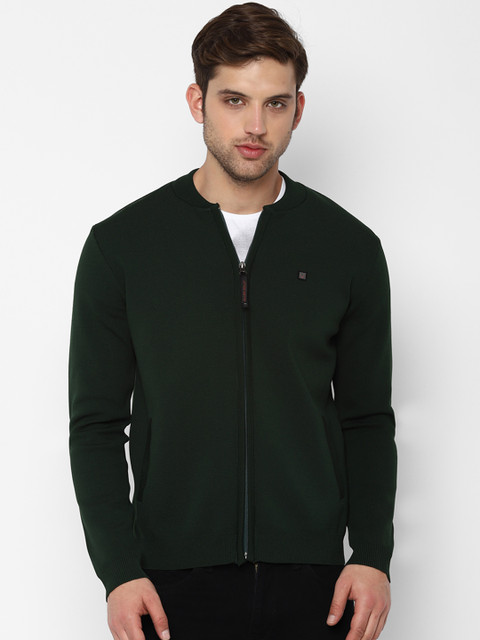 

Allen Solly Sport Men Green Solid Front-Open Sweater