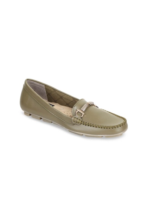 

Bruno Manetti Women Green Solid Ballerinas
