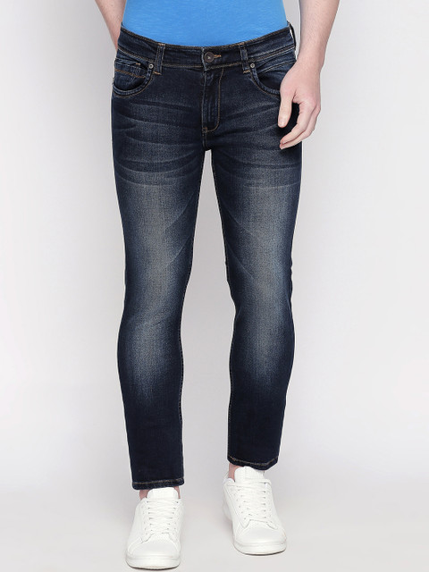 

Basics Men Navy Blue Super Skinny Fit Low-Rise Clean Look Stretchable Jeans