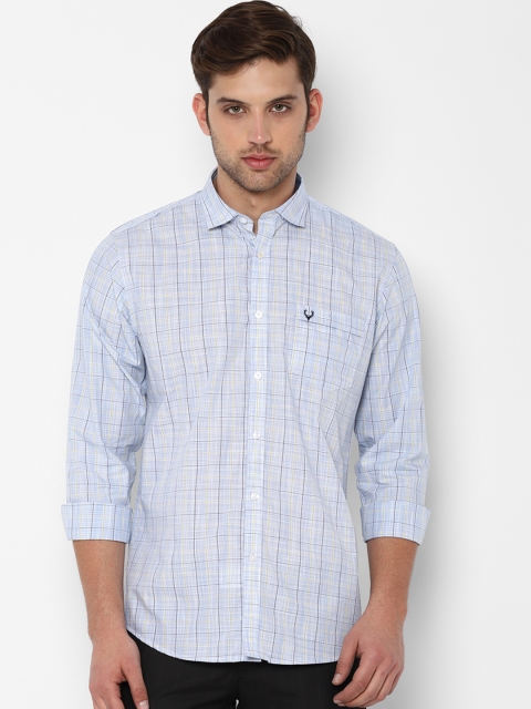 

Allen Solly Men Blue Slim Fit Checked Casual Shirt