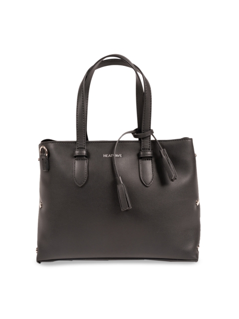 

HEATWAVE Black Solid Handheld Bag