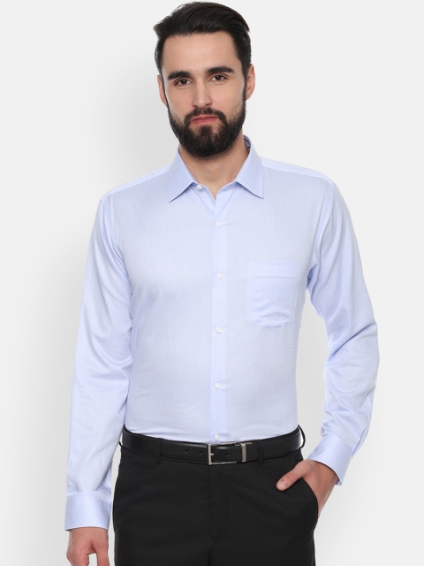 

Van Heusen Men Blue Regular Fit Printed Formal Shirt