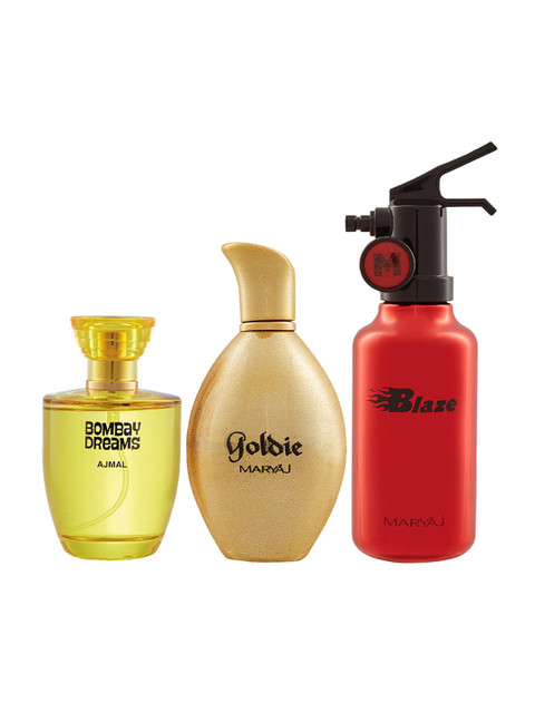 

Ajmal Unisex Set of 3 Floral & Mild Perfumes, Yellow
