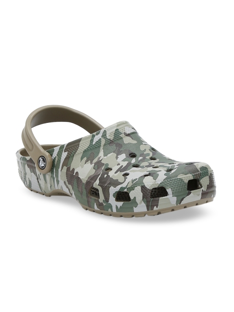 

Crocs Unisex Green & Beige Clogs