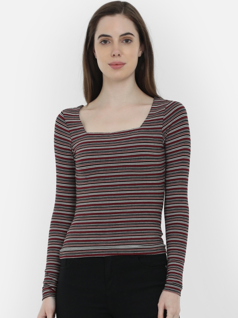 

COVER STORY Women Pink Striped Top