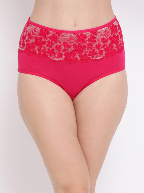 

Clovia Women Pink Solid High-Rise Hipster Briefs PN3376P14S