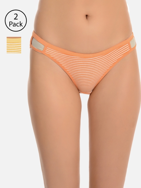 

mod & shy Women Pack of 2 Assorted Bikini Briefs MU7073