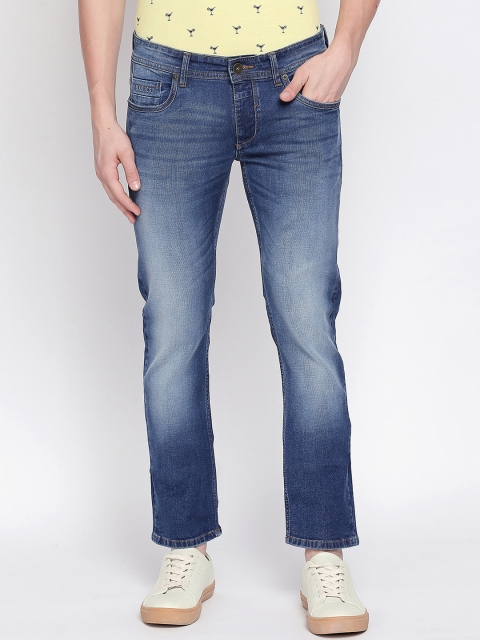 

Basics Men Navy Blue Skinny Fit Low-Rise Clean Look Stretchable Jeans