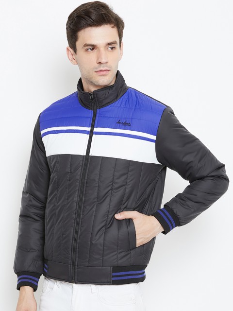 

Duke Men Colourblocked Puffer Jacket Jacket, Black
