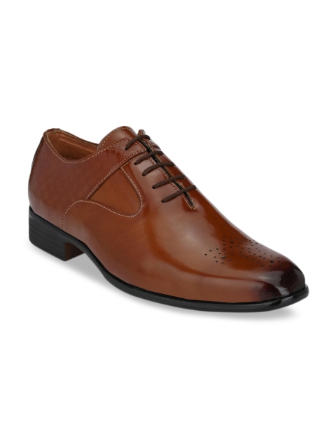 

Fentacia Men Tan Brown Solid Formal Oxfords
