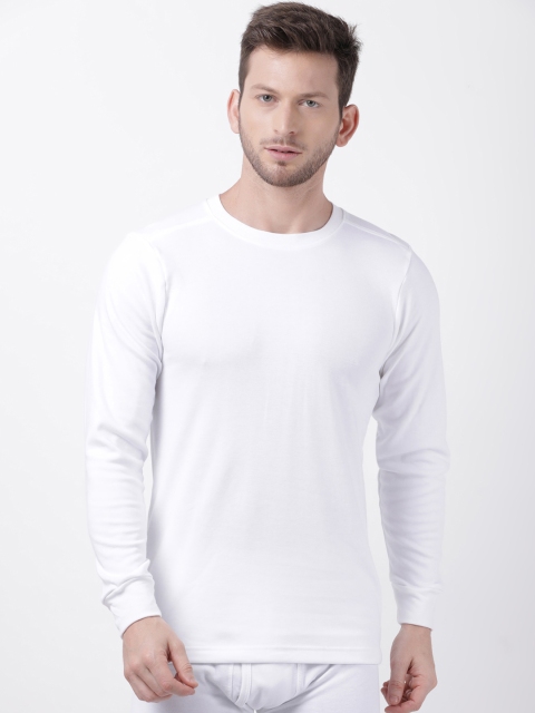 

Macroman M-Series Men White Solid Thermal Top