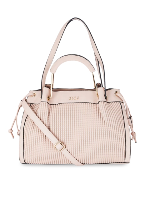 

ELLE Pink Solid Handheld Bag