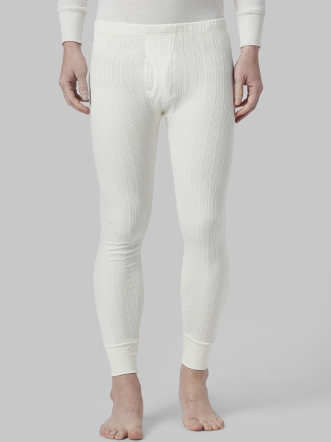 

Park Avenue Men White Striped Thermal Bottoms