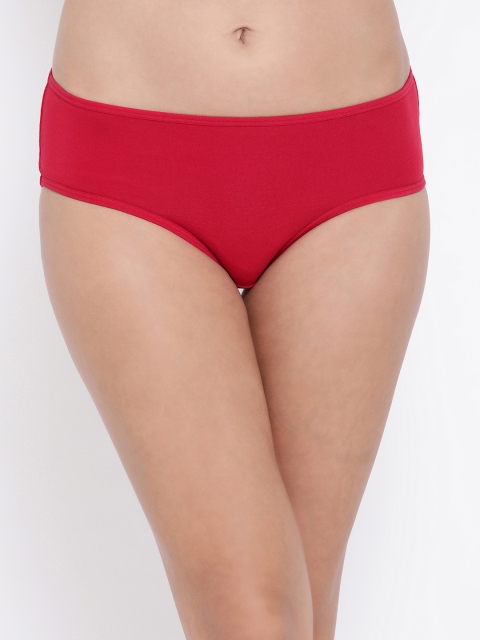 

Clovia Women Red Printed Mid-Rise Hipster Briefs PN3374P0S