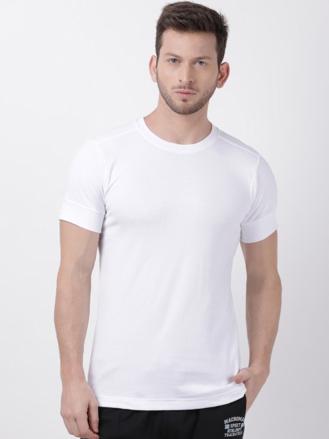 

Macroman M-Series Men White Solid Thermal Top