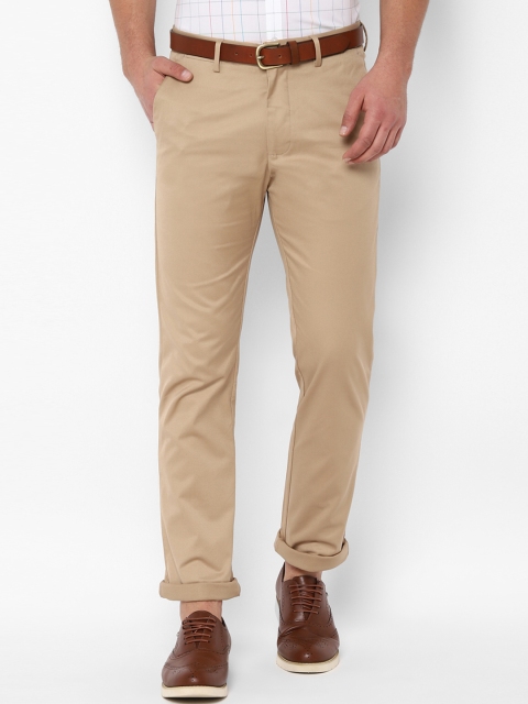 

Allen Solly Men Beige Regular Fit Solid Regular Trousers