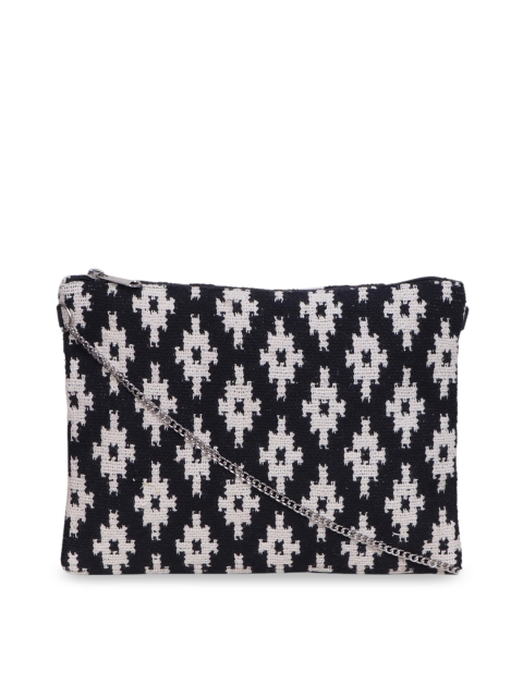 

Diwaah Black Self Design Sling Bag