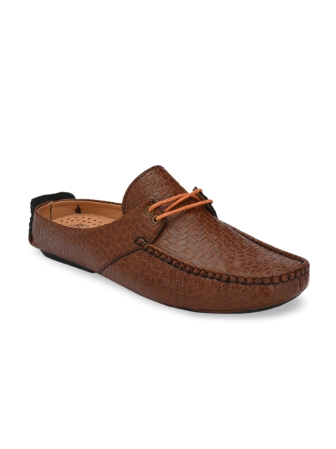 

El Paso Men Tan Brown Shoe-Style Sandals