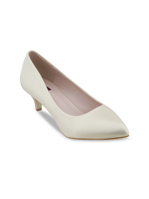 

SHUZ TOUCH Women Gold-Colored Solid Pumps