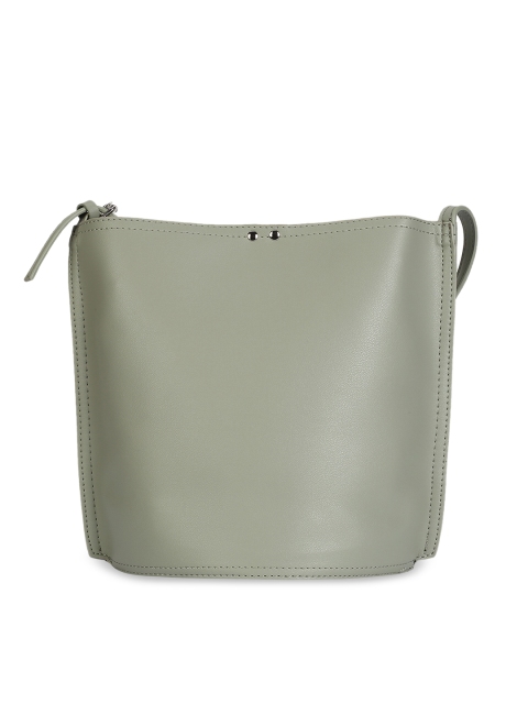 

People Olive Green Solid Shoulder Bag