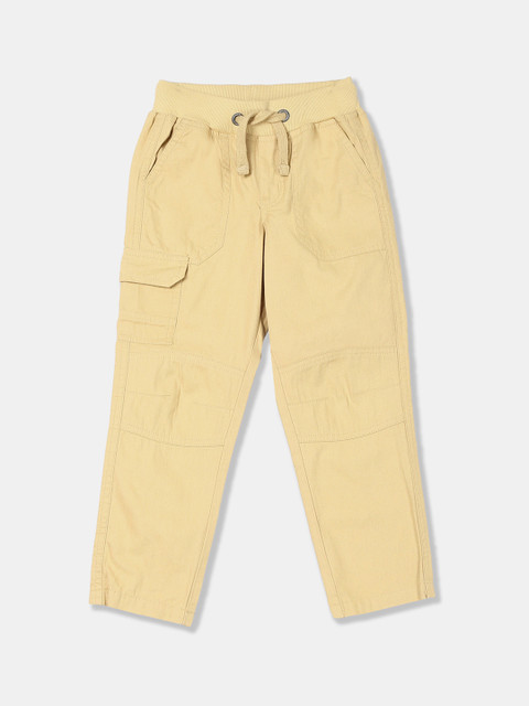 

Cherokee Boys Beige Regular Fit Solid Regular Trousers