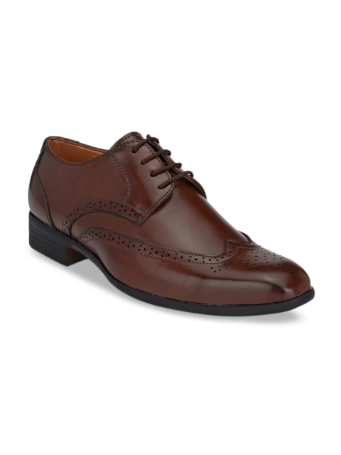 

Fentacia Men Brown Textured Formal Brogues