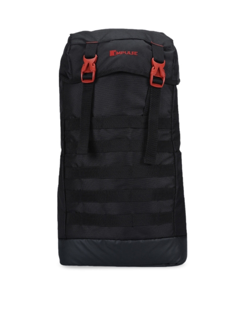 

Impulse Unisex Black Solid Backpack