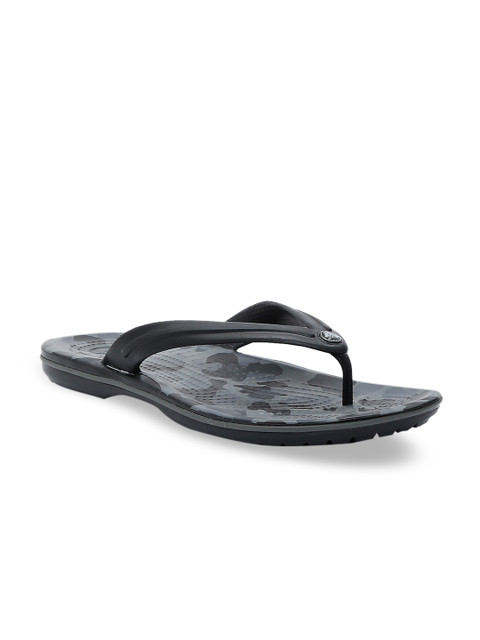 

Crocs Unisex Grey Printed Thong Flip-Flops