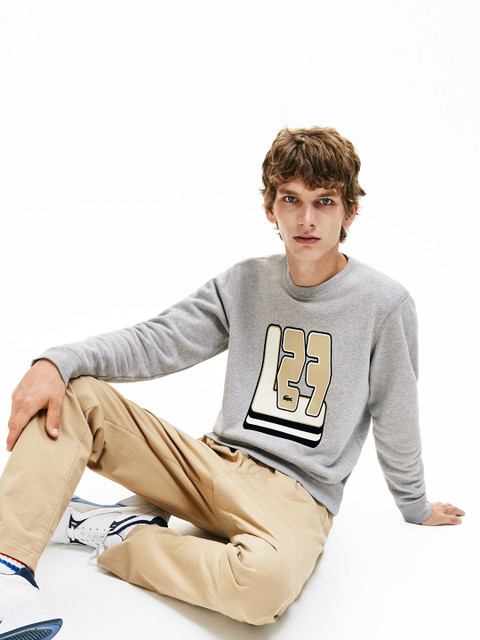 

Lacoste Men Grey Printed Sweatshirt