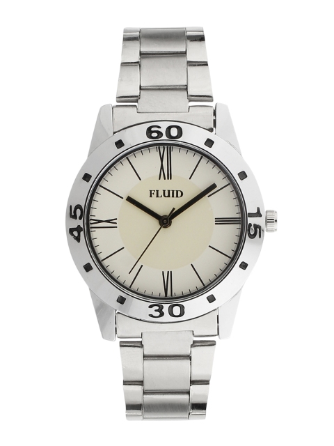 

FLUID Women White & Silver-Toned Analogue Watch FL-763L-WH01